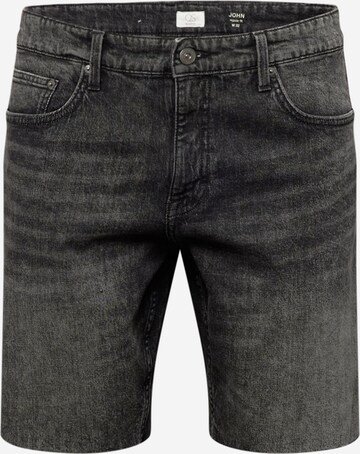 QS Regular Jeans in Grey: front