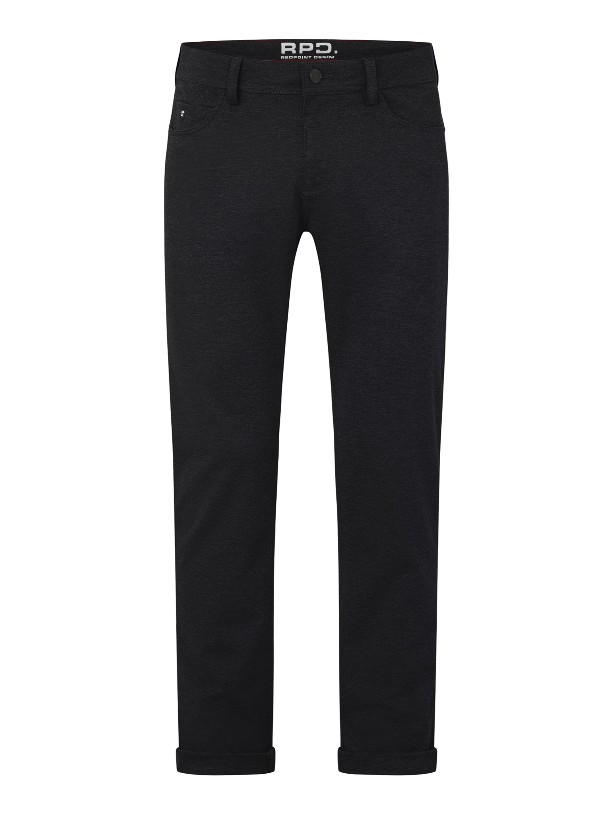 REDPOINT Slimfit Hose in Schwarz: Vorderseite