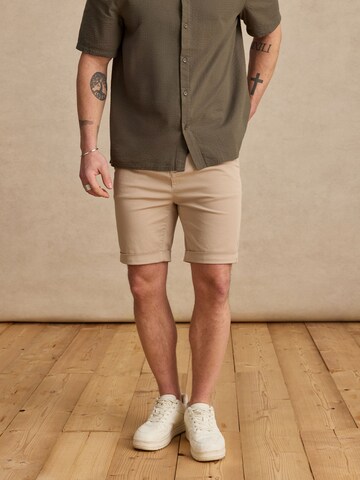 DAN FOX APPAREL Regular Chino trousers 'Janne' in Grey: front