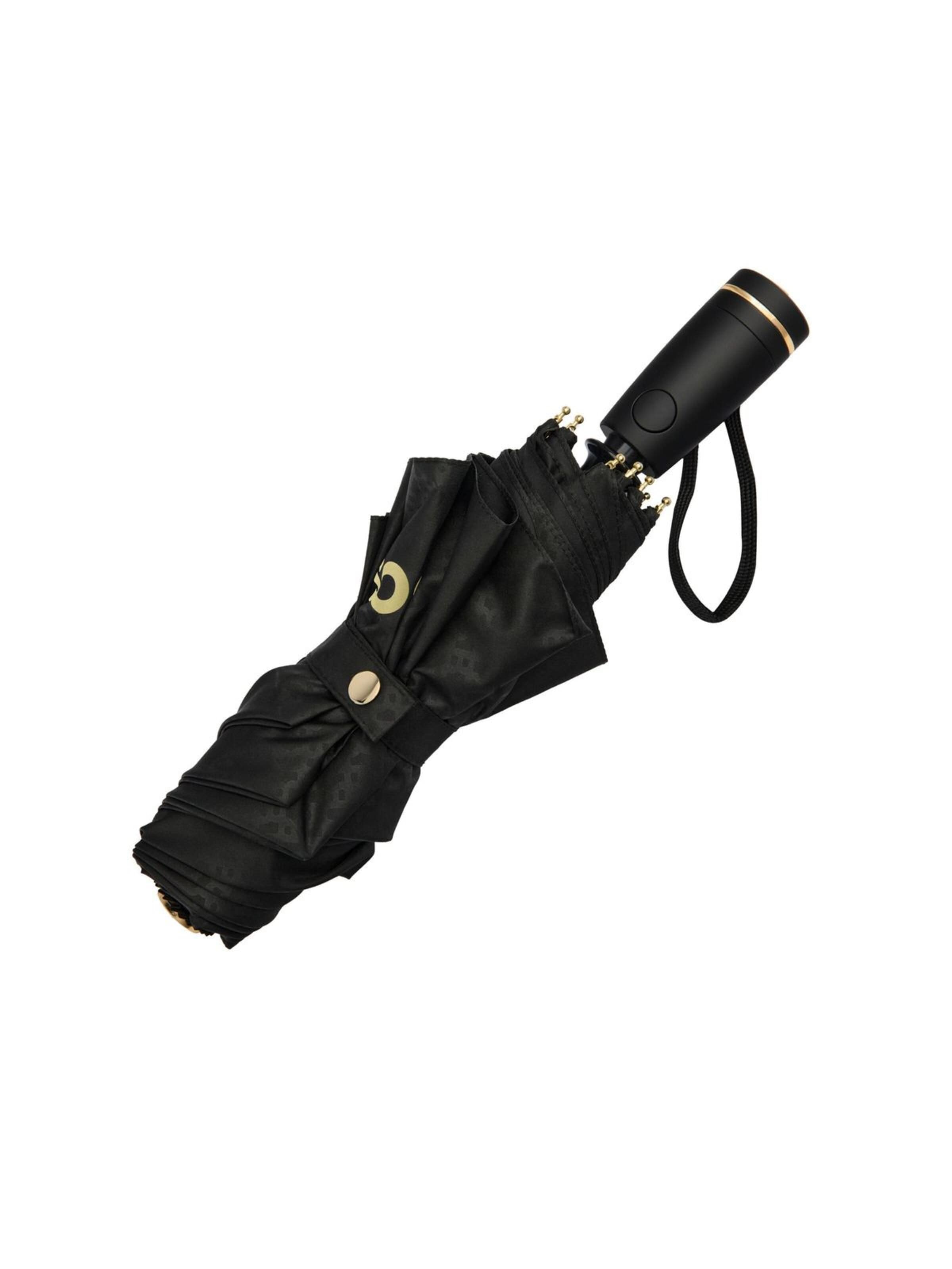 BOSS Paraplu 'Pocket umbrella Double B' in Zwart