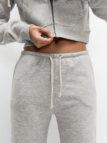 Pull&Bear Wide leg Broek in Grijs