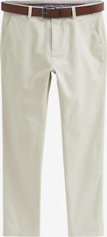 Coupe slim Pantalon chino Next en blanc : devant