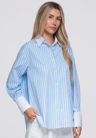 Ombre Blouse ' OW-SH-E0065' in Blauw: voorkant