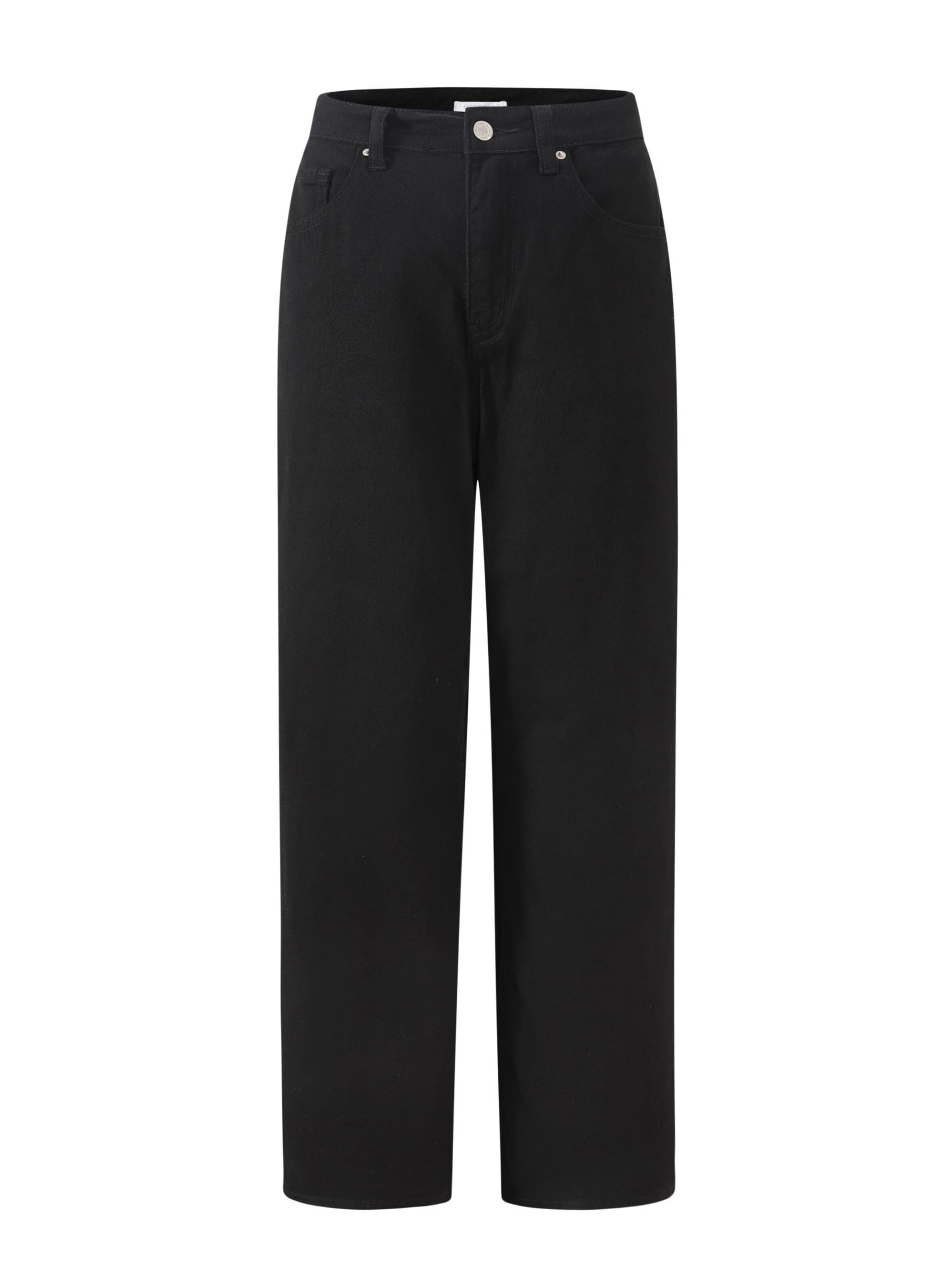 SASSYCLASSY Loosefit Jeans i svart: framsida