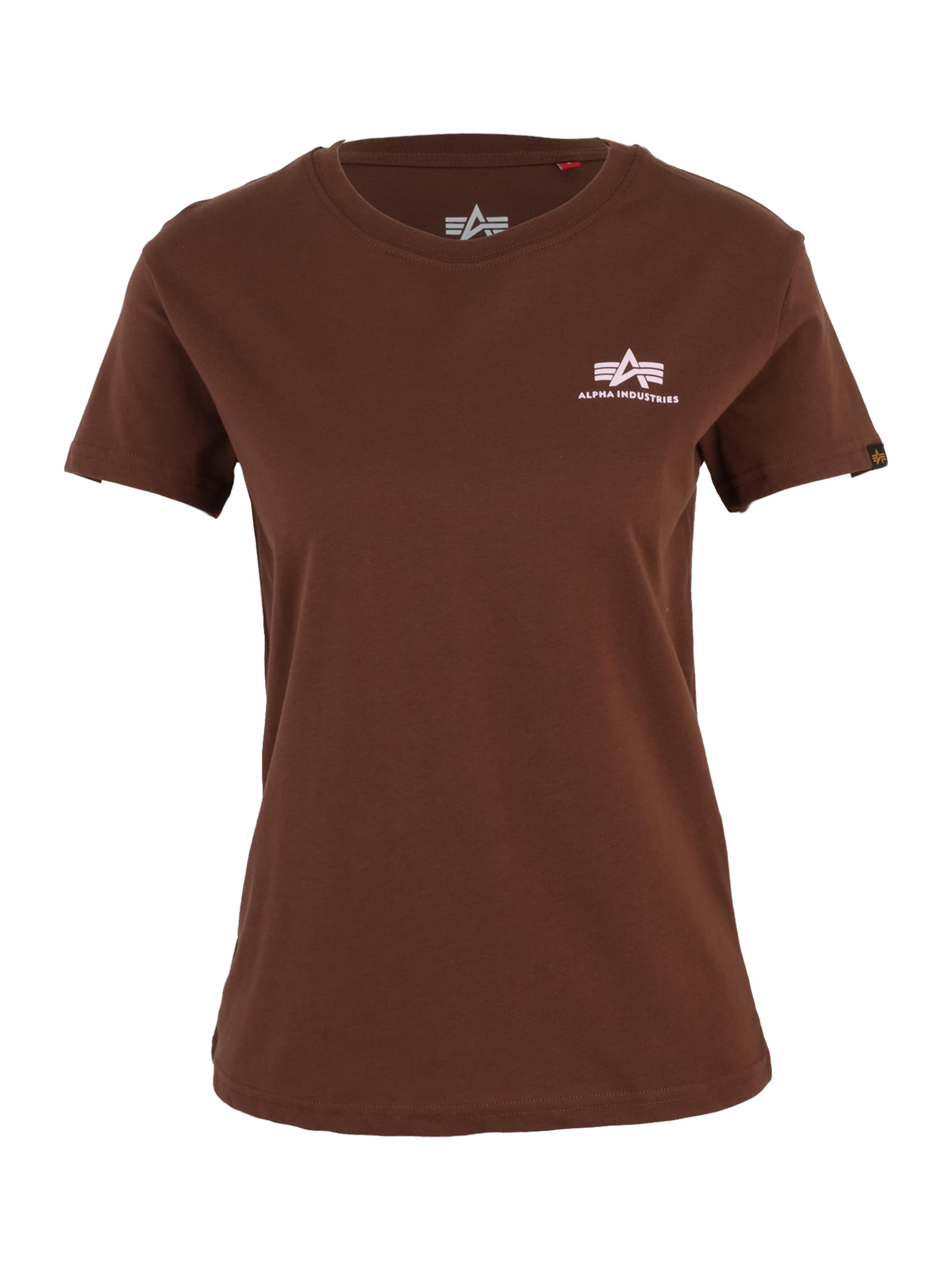 Maglietta di ALPHA INDUSTRIES in marrone: frontale
