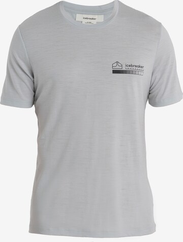 ICEBREAKER - Camisa 'Mountain' em cinzento: frente