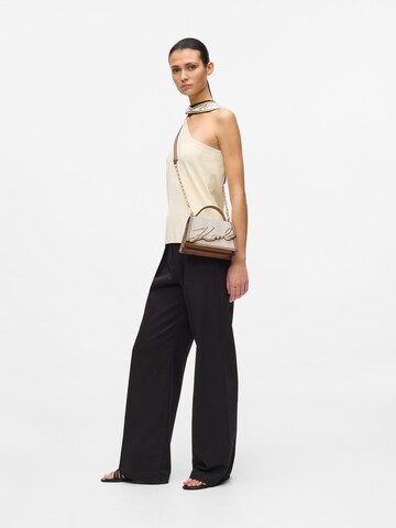 Karl Lagerfeld Válltáska ' SIGNATURE STRIPED ' - bézs: elől