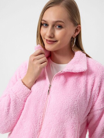 Cool Hill Fleece jas in Roze