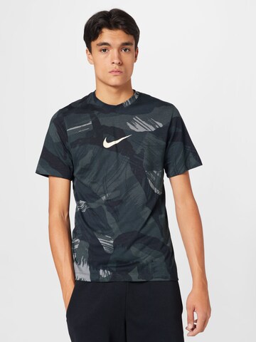 NIKE Sportshirt 'Aop' in Schwarz: predná strana