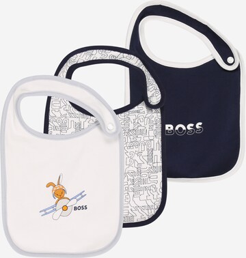 BOSS Kidswear Bib in Blue: front