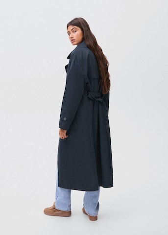 MANGO TEEN Between-Seasons Coat in Blue
