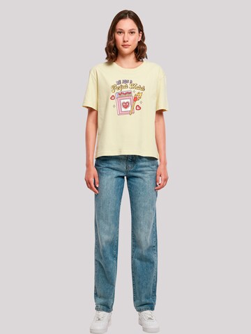 T-shirt 'We Are A Perfect Match Love' F4NT4STIC en jaune