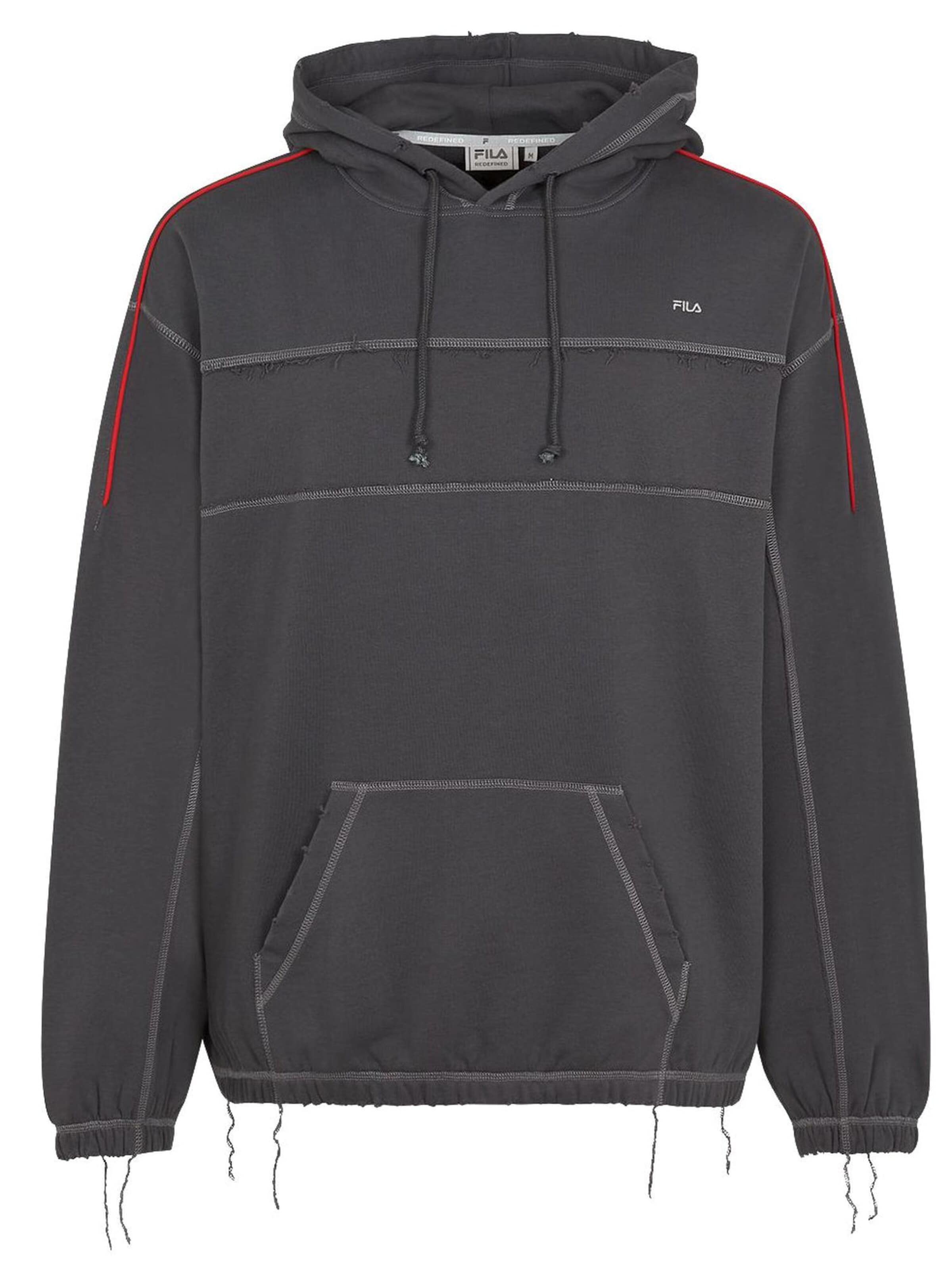 FILA Bluzka sportowa 'S10 RUINED' w kolorze szary: przód