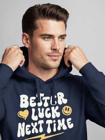 Neverless Sweatshirt 'better luck next time' in Blue