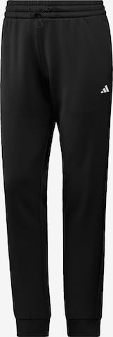 ADIDAS PERFORMANCE Tapered Workout Pants 'TAP' in Black: front