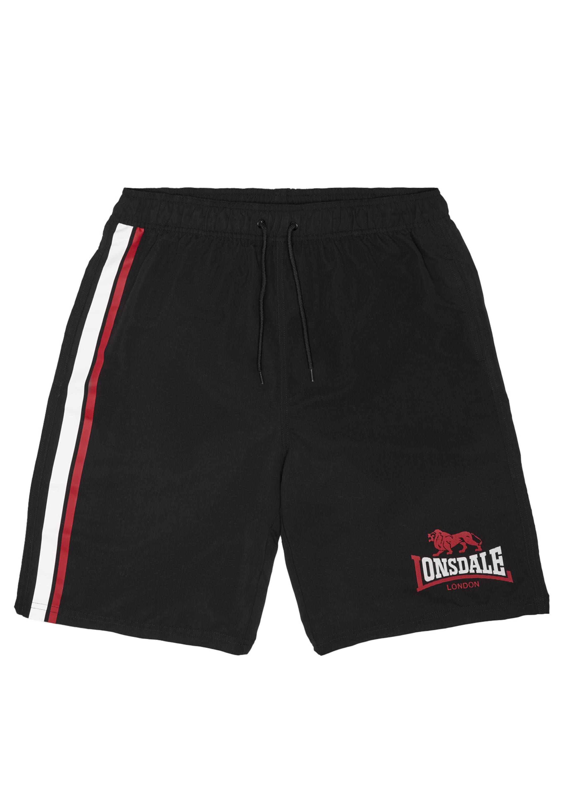 Regular Pantalon 'Copley' LONSDALE en noir : devant