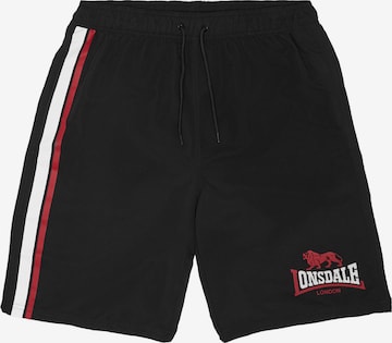 LONSDALE Regular Housut 'Copley' värissä musta: etupuoli