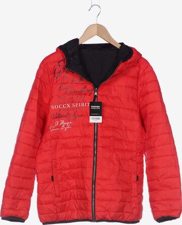 Soccx Jacket & Coat in XXL in Red: front