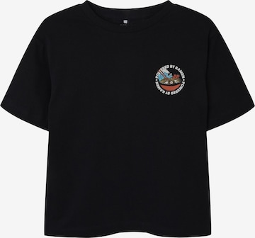 NAME IT - Camiseta en negro: frente