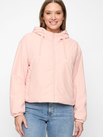 Covered Between-season jacket 'PAM' in Pink: front