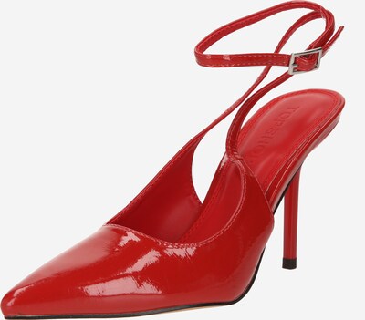 TOPSHOP Sapatos abertos atrás 'Eliza' em vermelho, Vista do produto
