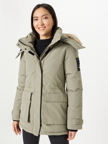 Superdry Winter Parka 'Everest' in Green: front