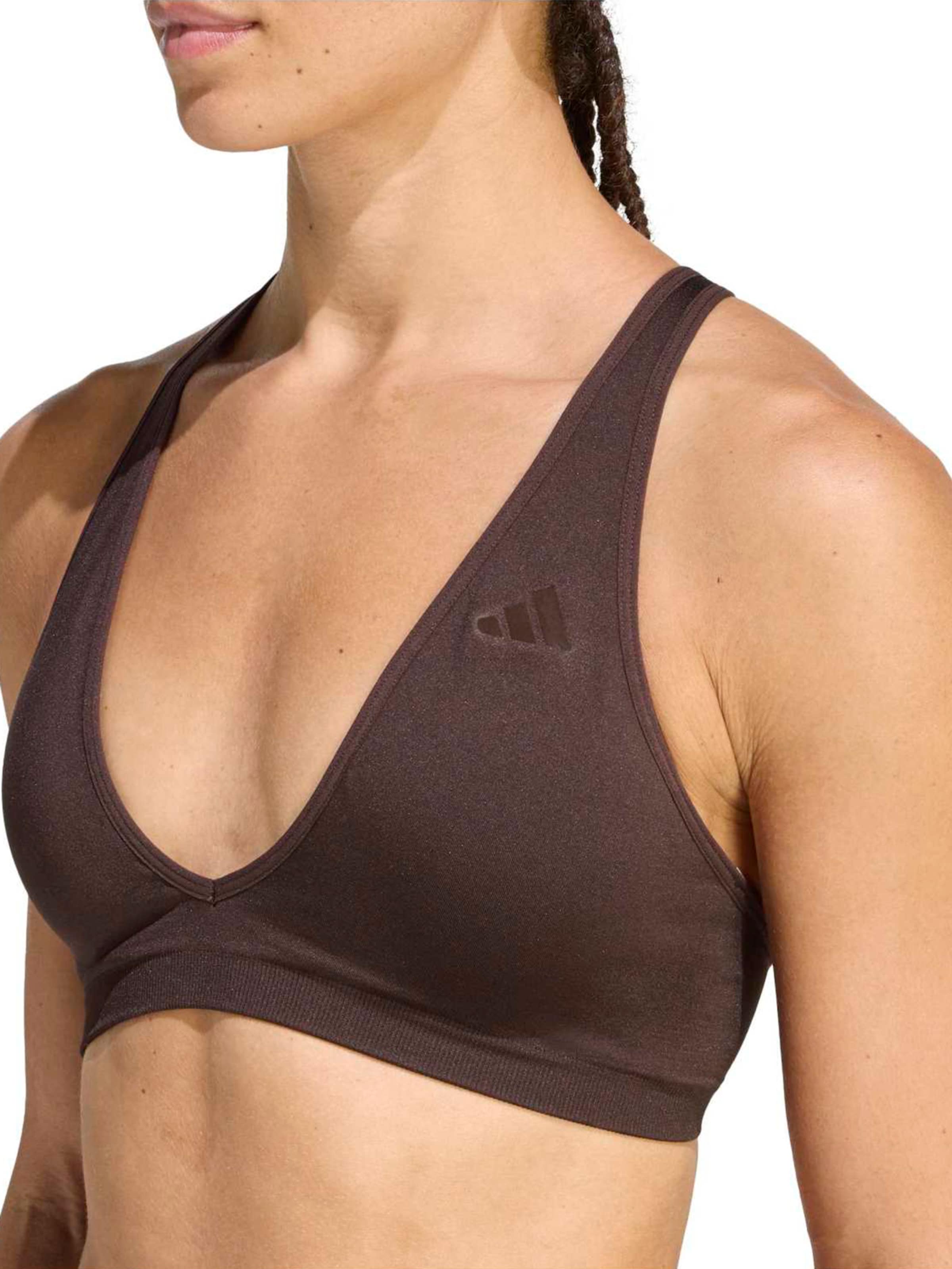 ADIDAS PERFORMANCE Bustier Sport-BH 'Essentials' in Braun