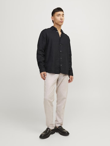 JACK & JONES Regular fit Overhemd 'Lawrence' in Zwart