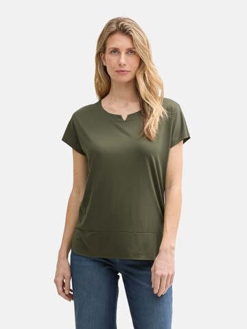 TOM TAILOR Shirt in Groen: voorkant