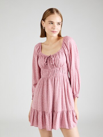 HOLLISTER Φόρεμα σε ροζ: μπροστά