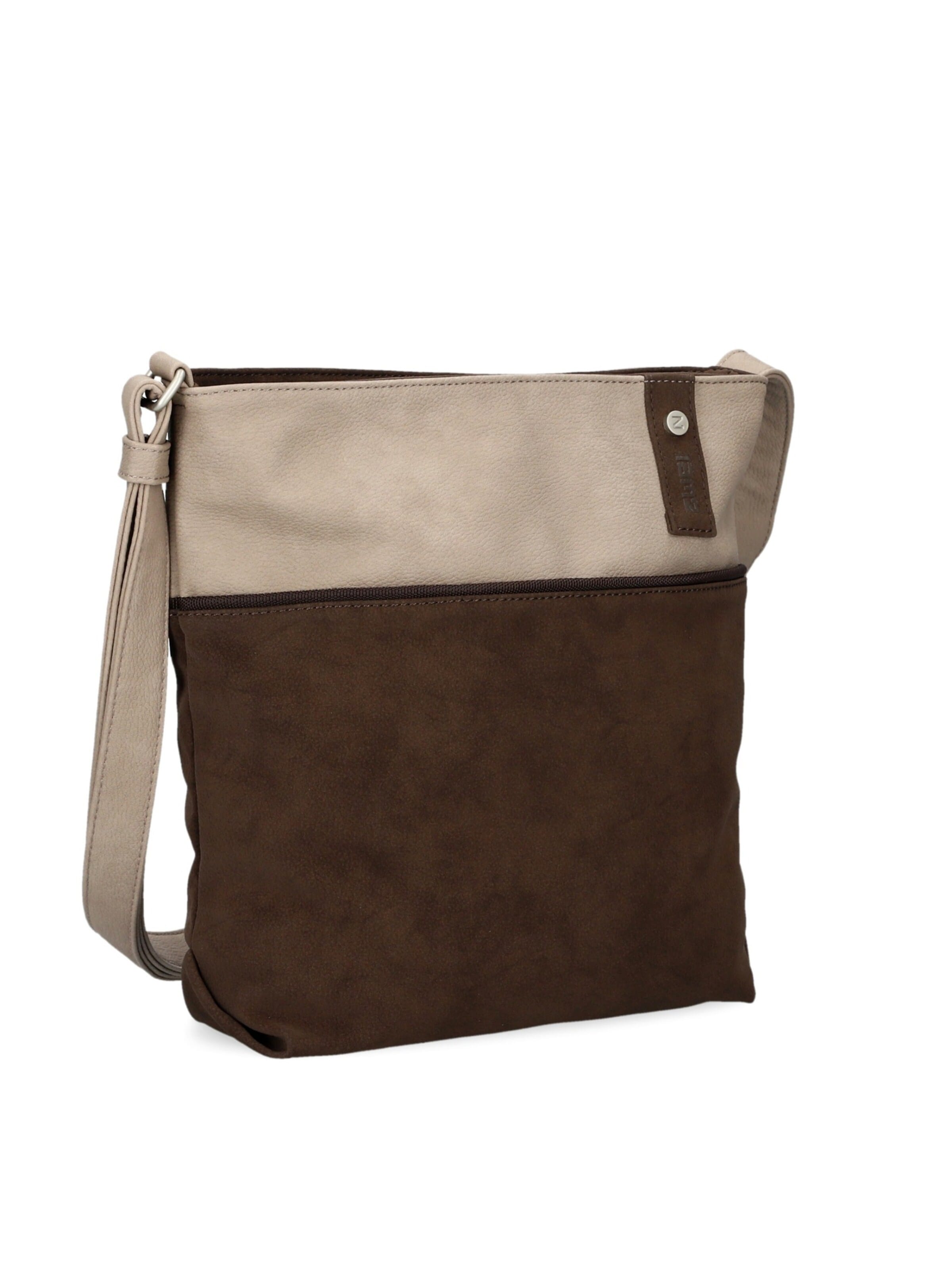 ZWEI Handbag 'JANA J10' in Brown: front