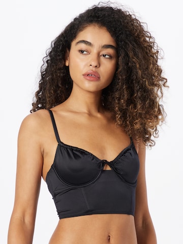 Bustier Soutien-gorge Gilly Hicks en noir : devant