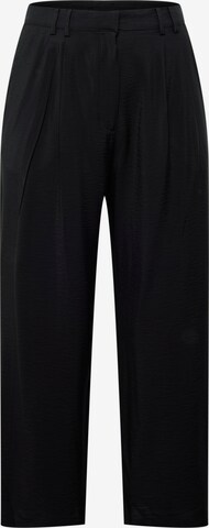 Guido Maria Kretschmer Curvy Loose fit Pleat-front trousers 'Finja' in Black: front