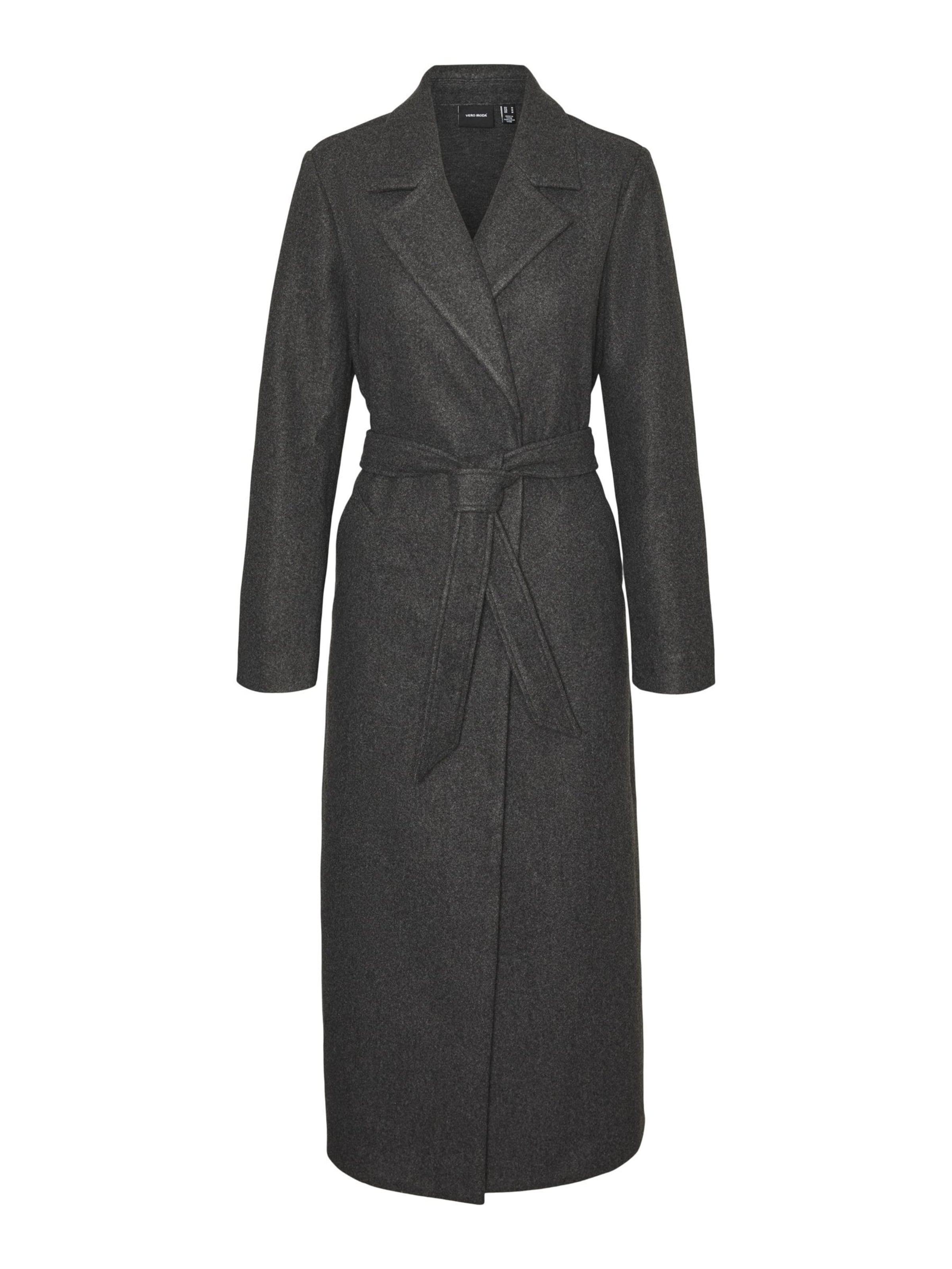 VERO MODA Between-Seasons Coat 'FORTUNEAYA' in Grey: front