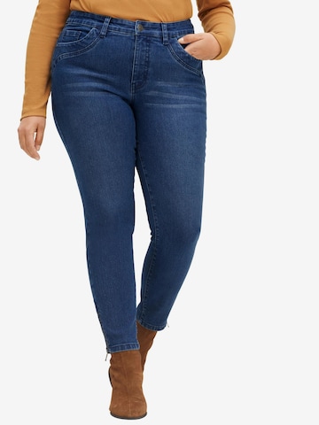 SHEEGO Slimfit Jeans in Blau: predná strana