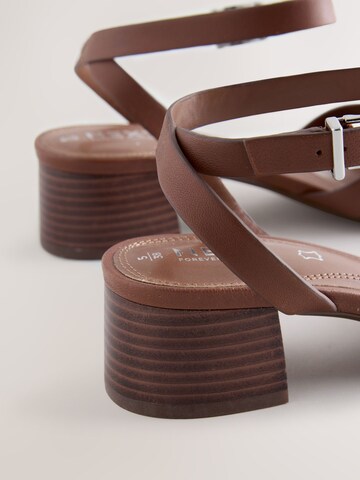 Next Strap sandal 'Forever Comfort®' in Brown