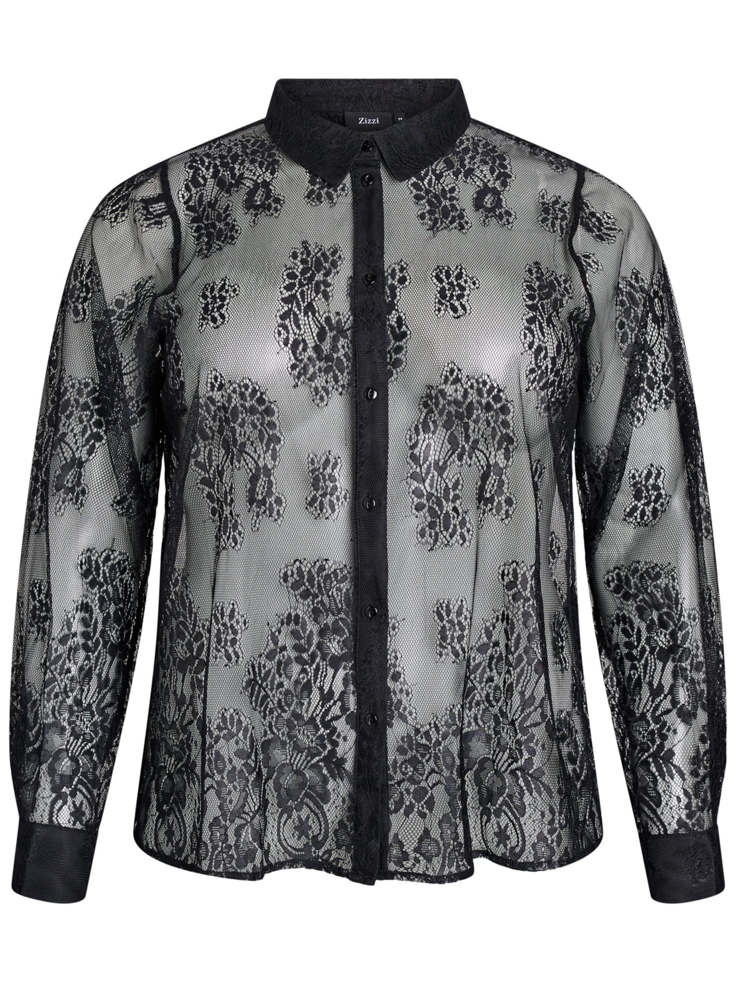 Zizzi Blúzka 'Milovia' - Čierna: predná strana