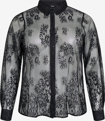 ZizziBluza 'Milovia' - crna boja: prednji dio