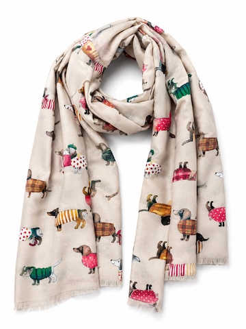 COLLEZIONE ALESSANDRO Scarf 'Bodo' in Beige: front