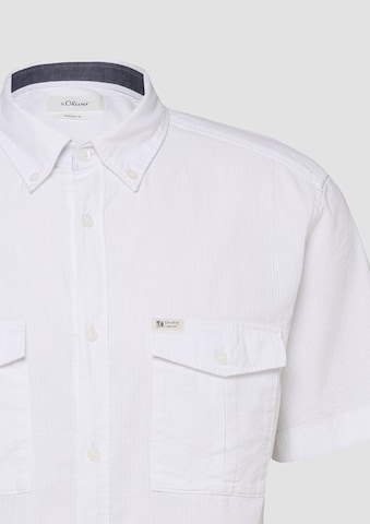 s.Oliver Regular Fit Hemd in Weiß
