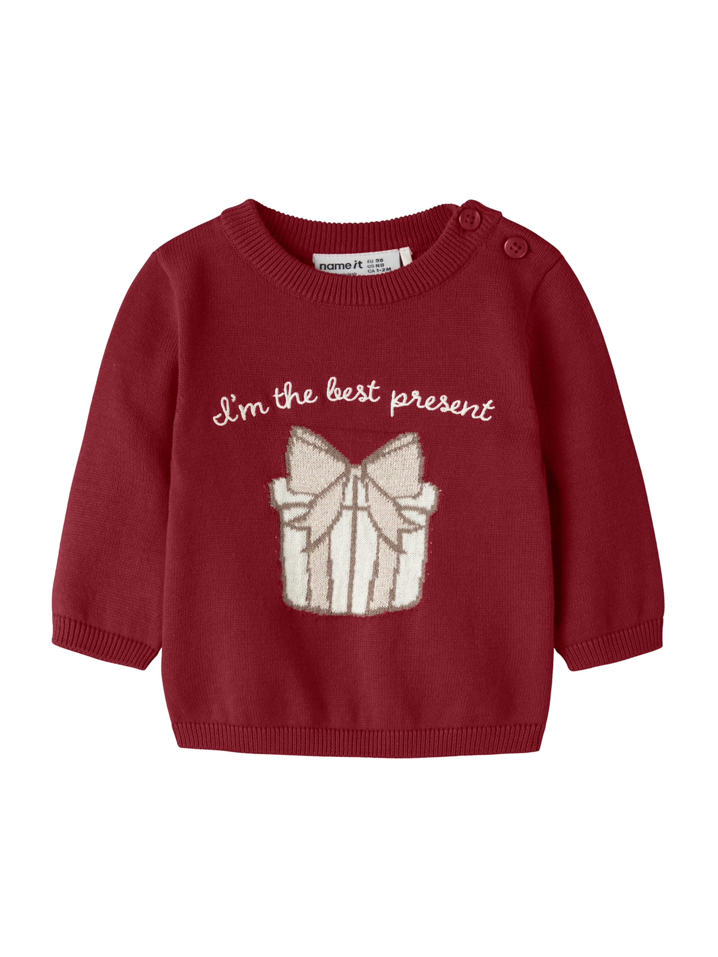 NAME IT Sweater 'NBFRisse' in Red: front