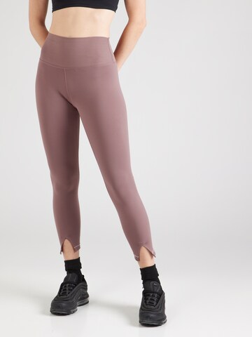 Skinny Pantalon de sport 'ONE' NIKE en violet : devant