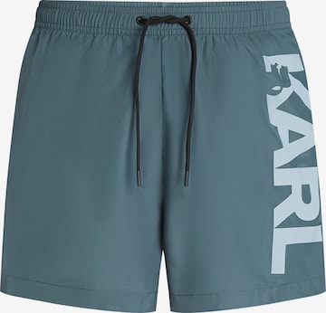 Pantaloncini da bagno di Karl Lagerfeld in blu: frontale