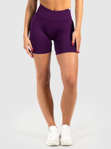 Smilodox Slimfit Sportbroek 'Phelia' in Lila: voorkant