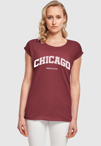 T-shirt 'Chicago' Merchcode en rouge : devant