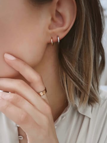 Boucles d'oreilles ' ' Daniel Wellington en argent : devant