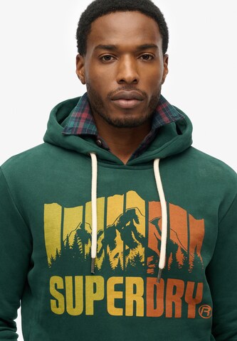 Superdry Sweatshirt 'Mountain Regenbogen' in Groen