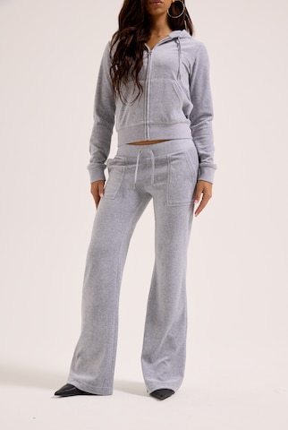 Juicy Couture Tall Flared Pants 'LAYLA' in Grey: front