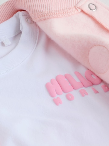 Next Set: Sweatjacke, Shirt und Leggings in Pink