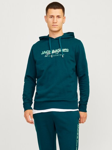 Sweat-shirt 'JJALVIS' JACK & JONES en vert : devant